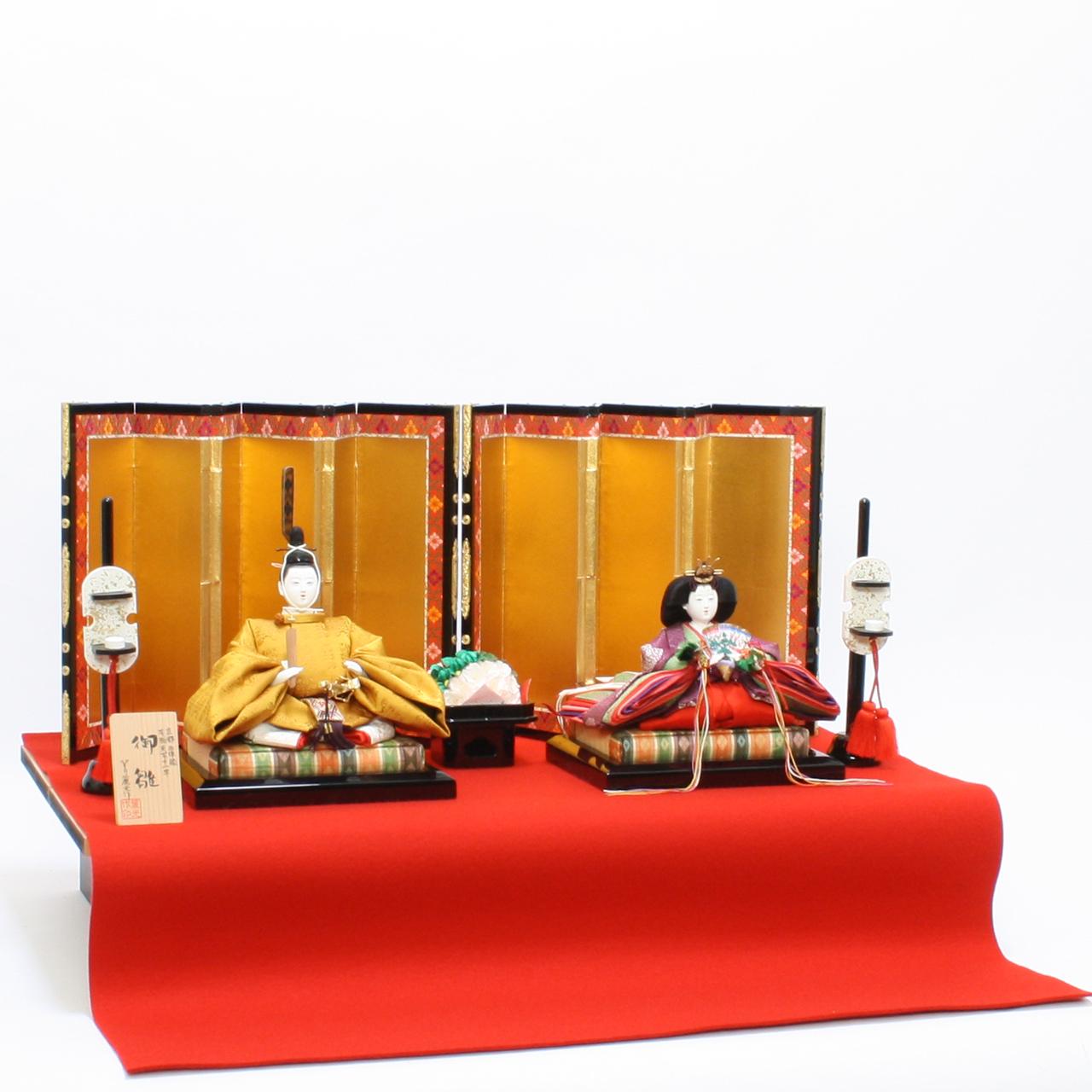 黄呂染（こうろせん）衣装 親王飾り