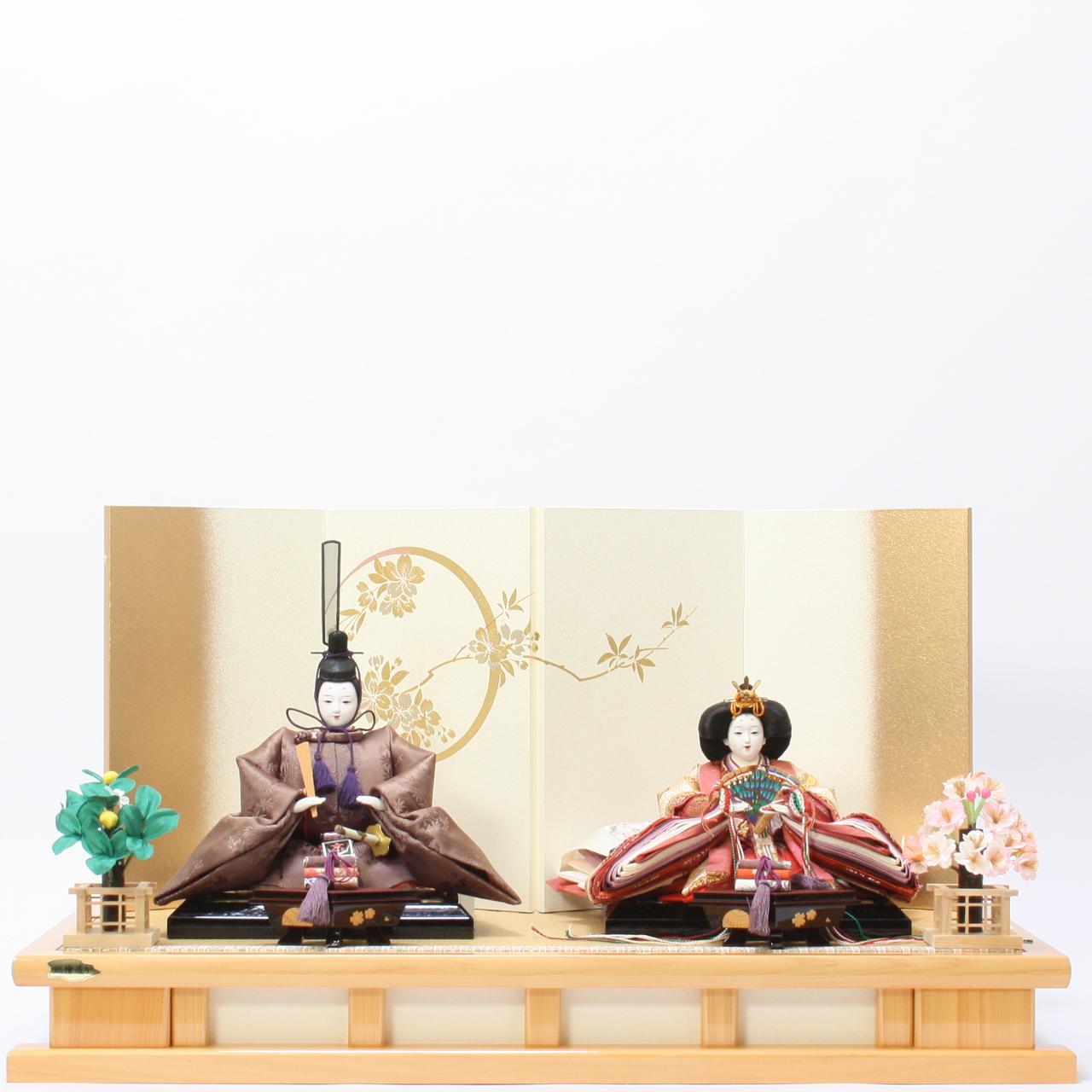 麹塵衣装 親王飾り
伝統工芸士　蓬左佳峰作