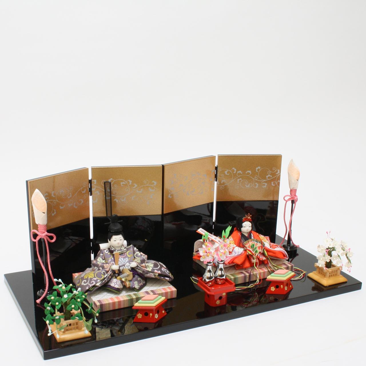 コンパクト親王飾り
黒塗